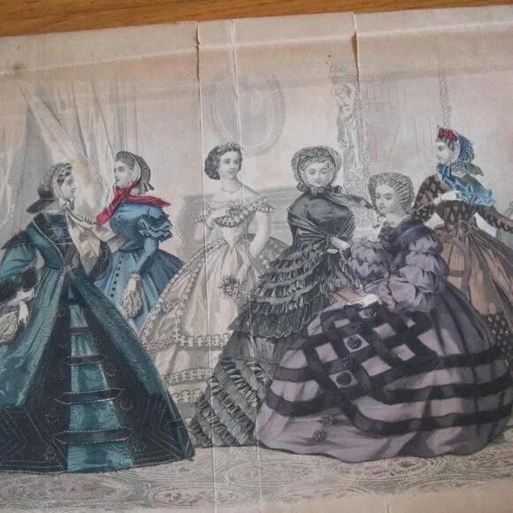 5 Godey prints in good condition